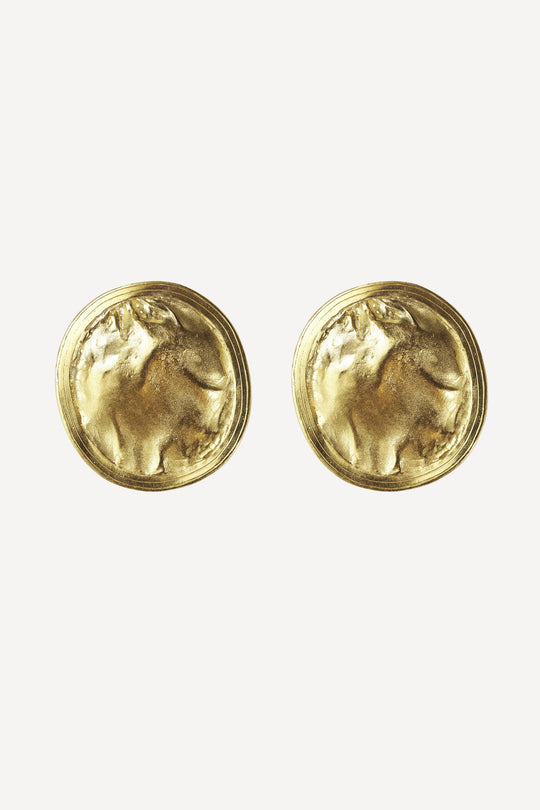 Opal Noir Grazia Nude Big Earrings [Pair]