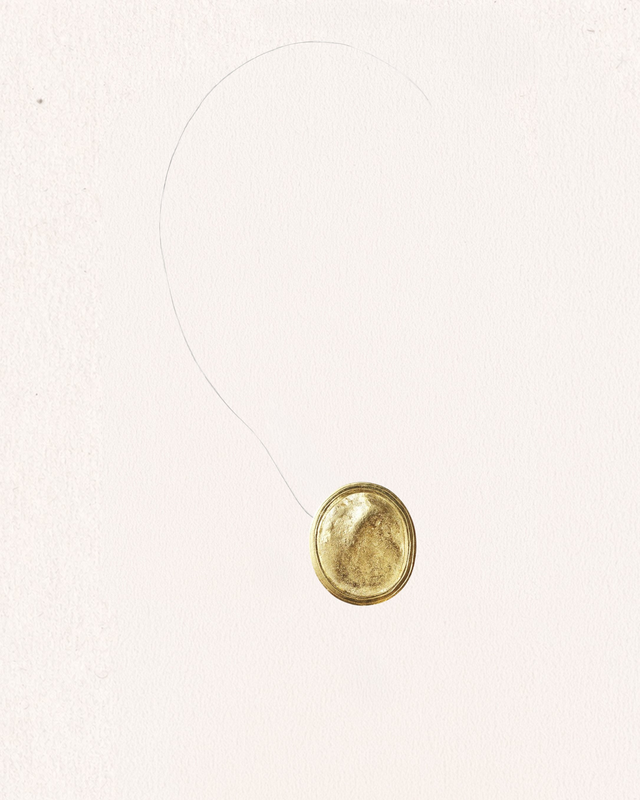 Opal Noir Grazia Nude Small Gold Earrings [Pair]