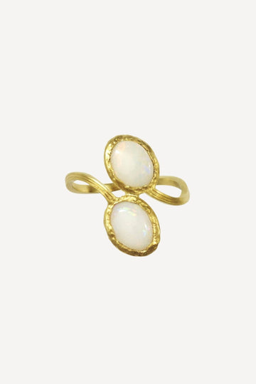 Opal Noir Serafina Nude Opal Gold Ring