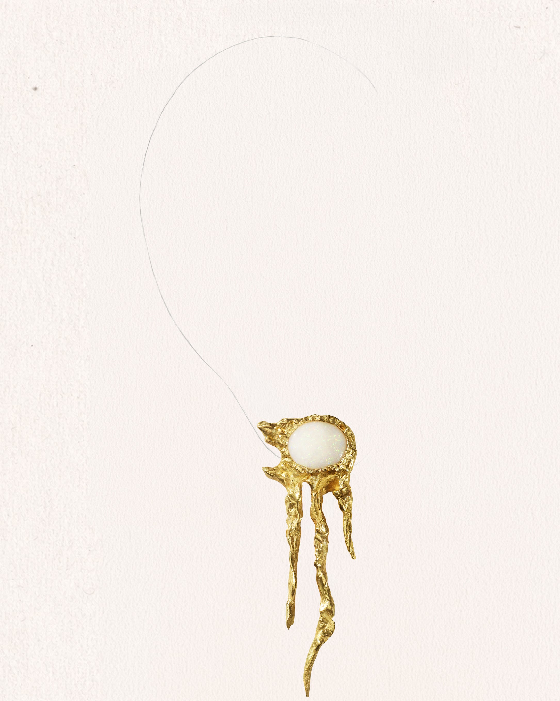 Opal World Oceania Big Gold Earrings [Pair]