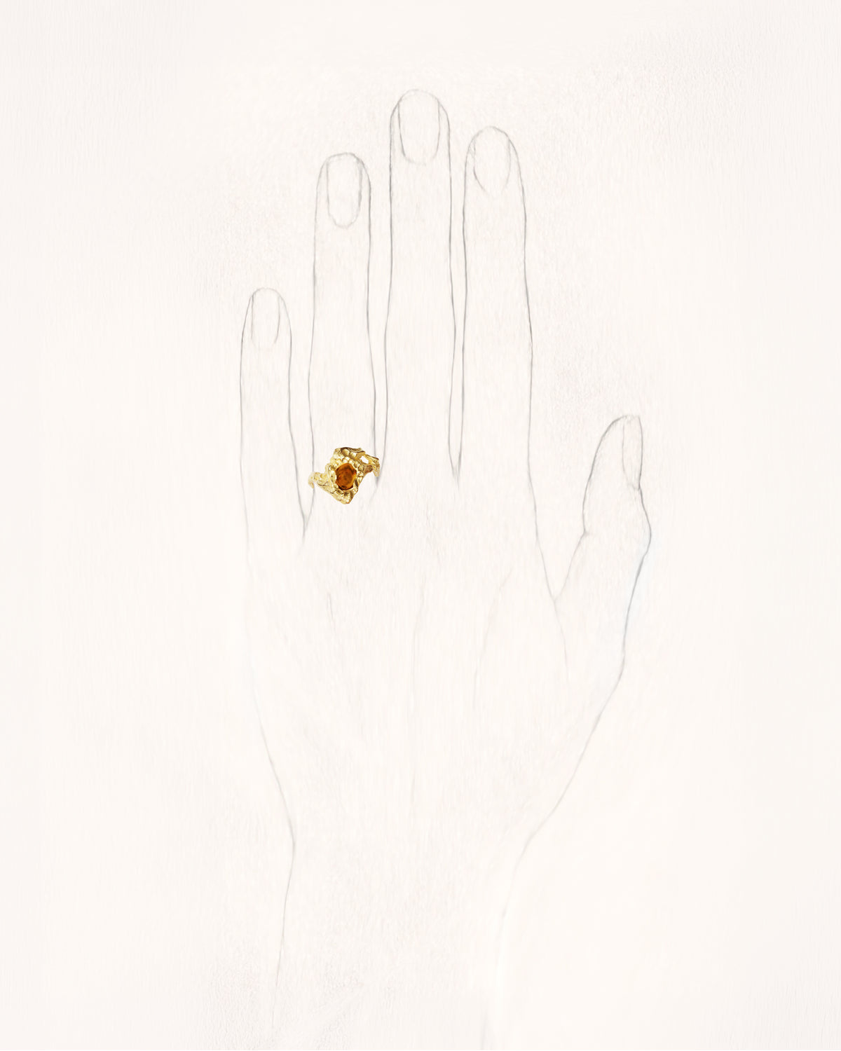 Oval Sun Ring Fire Opal Gold Ring by Orit Elhanati - On Hand | Elhanati 
