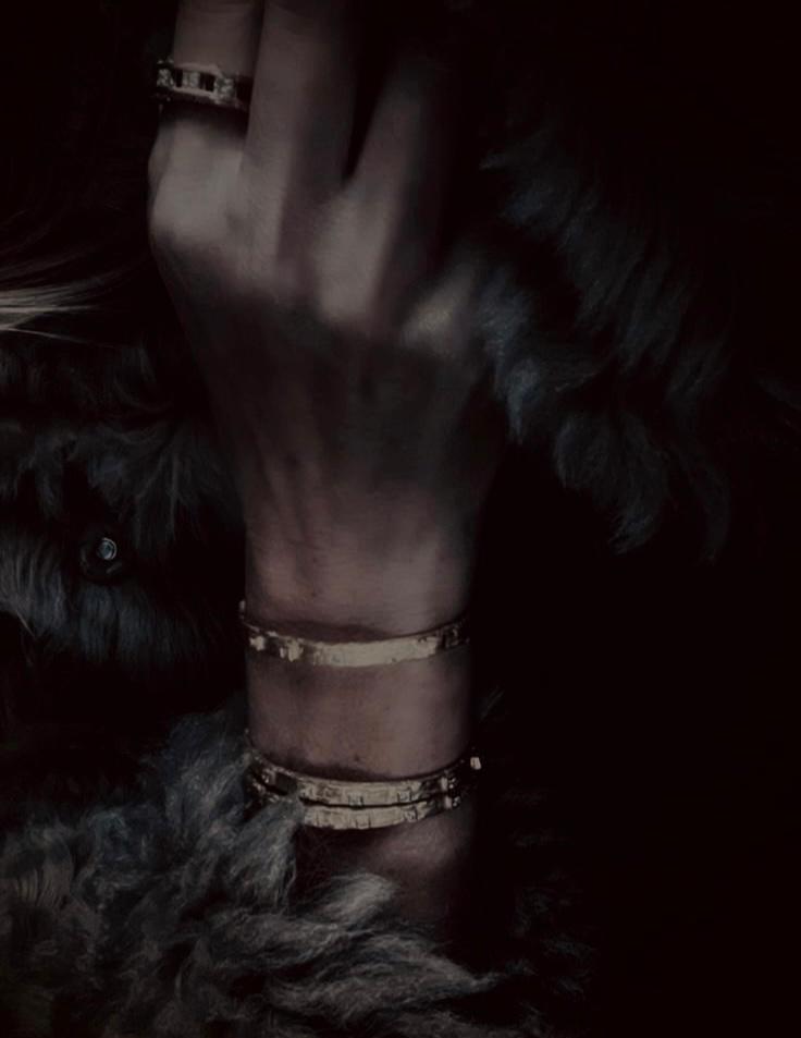 Monochrome Deco 0.54 ct Diamond Gold Ring