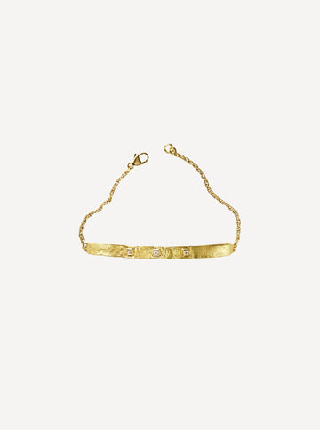 Paloma Big 0.15 ct Diamond Gold Bracelet - Front View | Elhanati