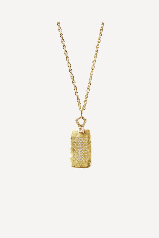 Paloma Flacon Medium Diamond 0.29 ct Gold Necklace