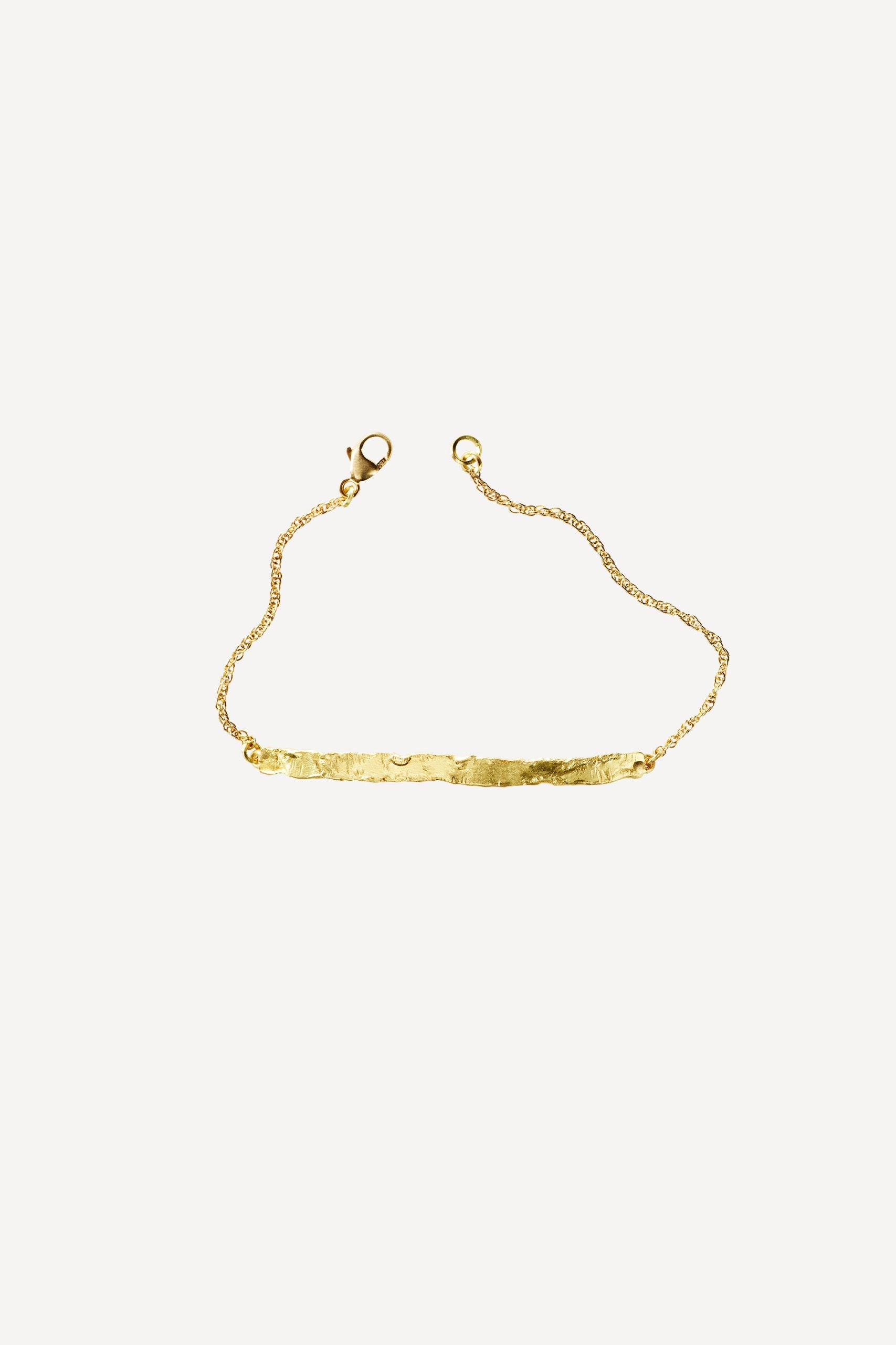 Paloma Medium Gold Bracelet - Front View | Elhanati
