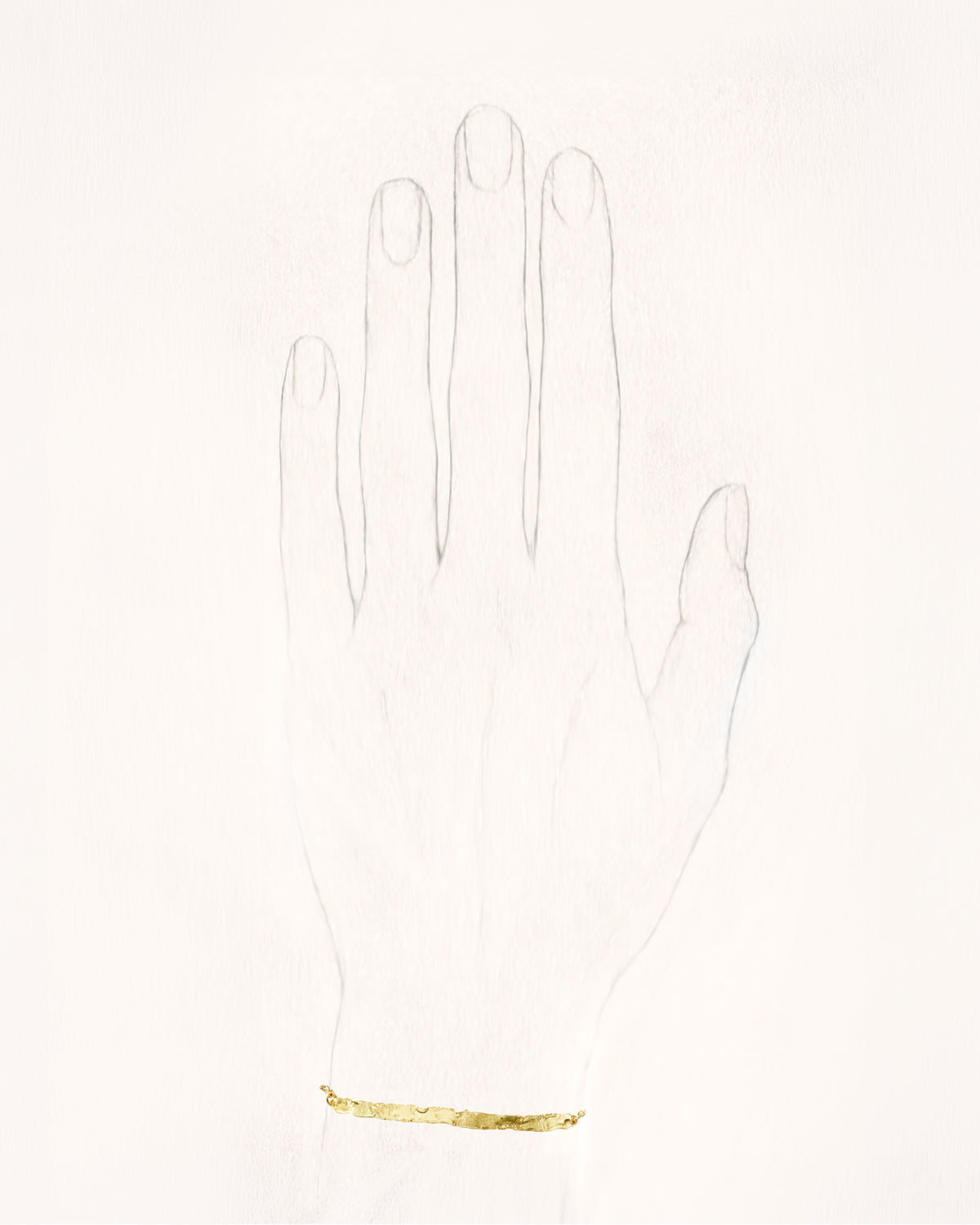 Paloma Medium Gold Bracelet - On Hand | Elhanati 