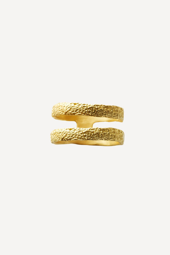 Roxy Graphic Nude Gold Ring