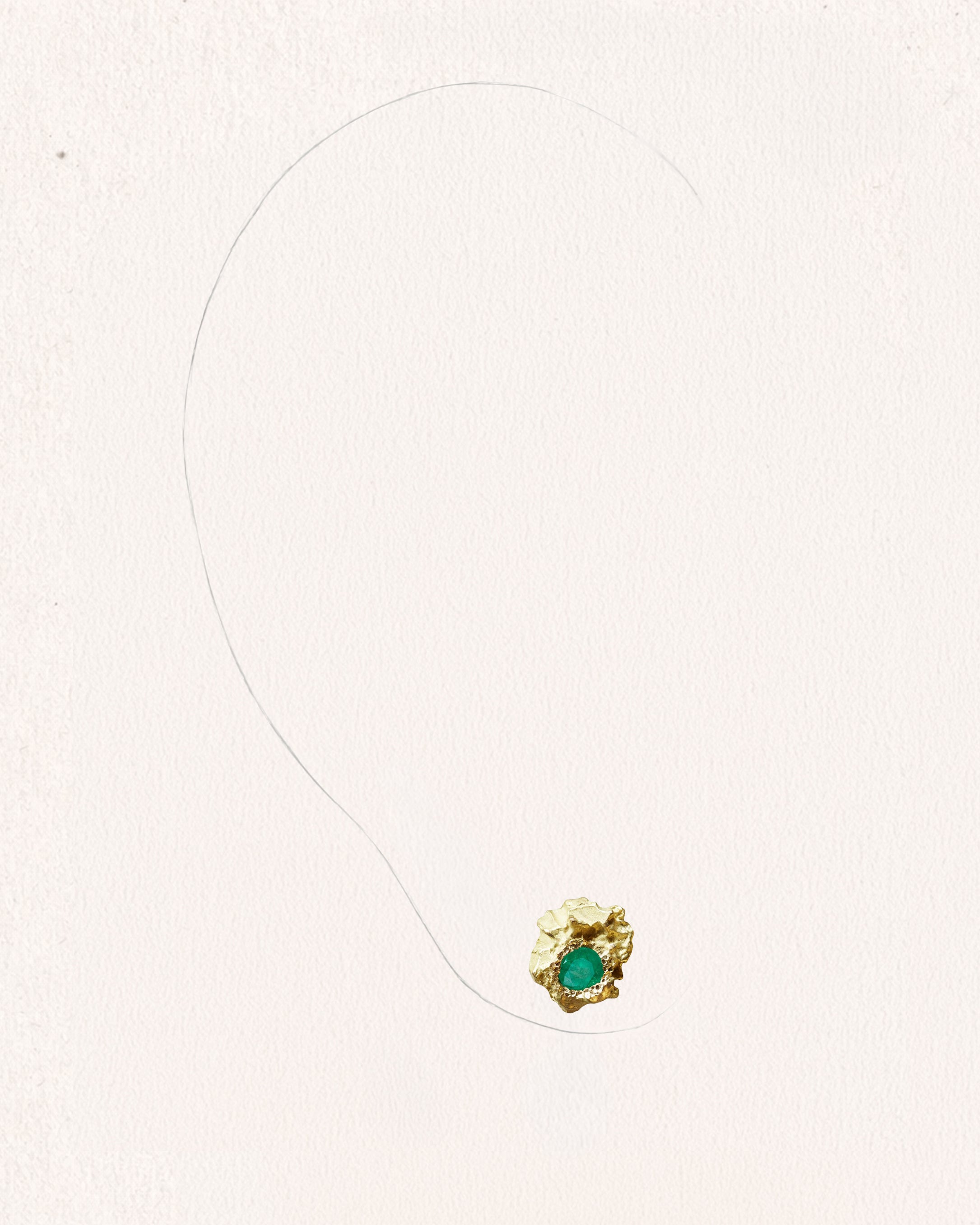 Rock Muse 0.20 Emerald Gold Earrings [Pair]