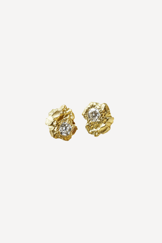 Rock Muse 0.20 ct Diamond Gold Earrings [Pair]