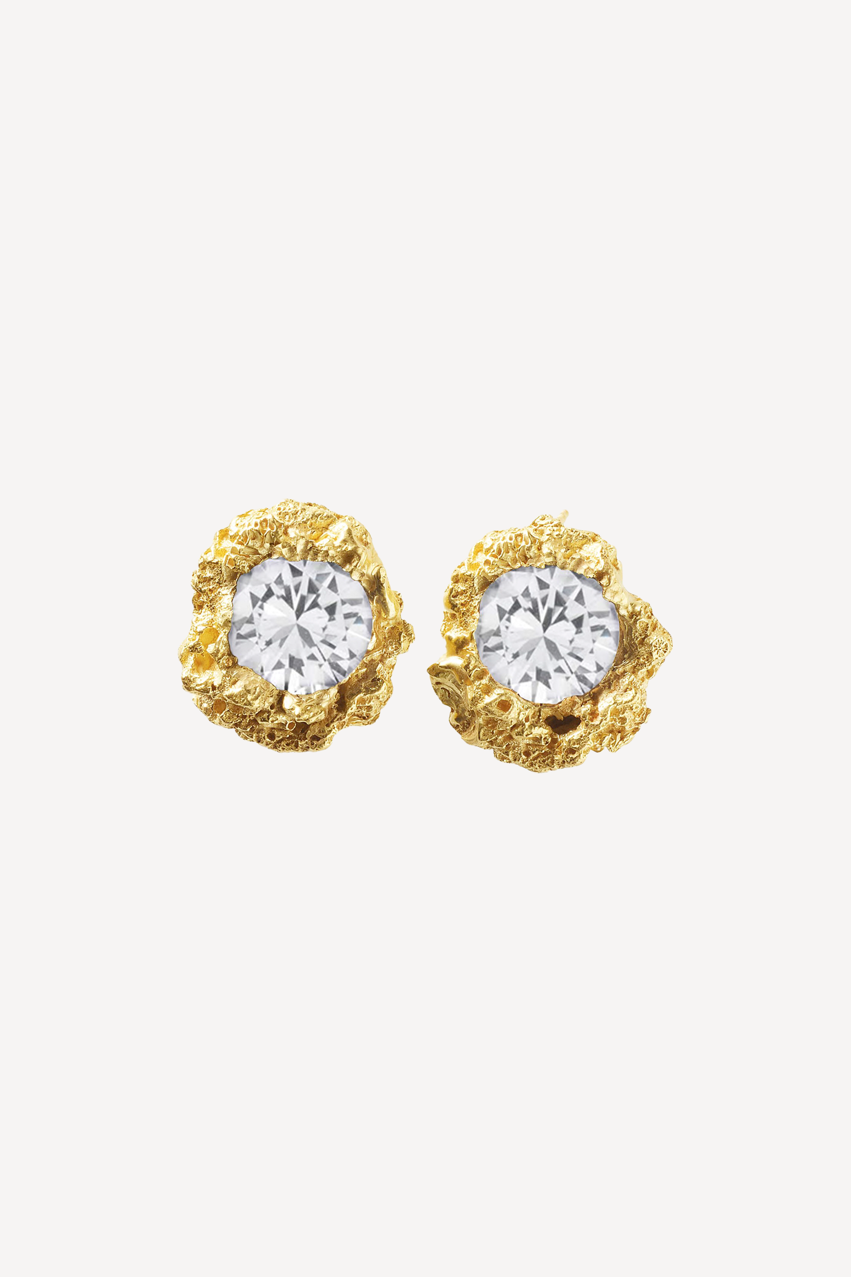 Rock Muse Big Topaz Earrings [Pair]