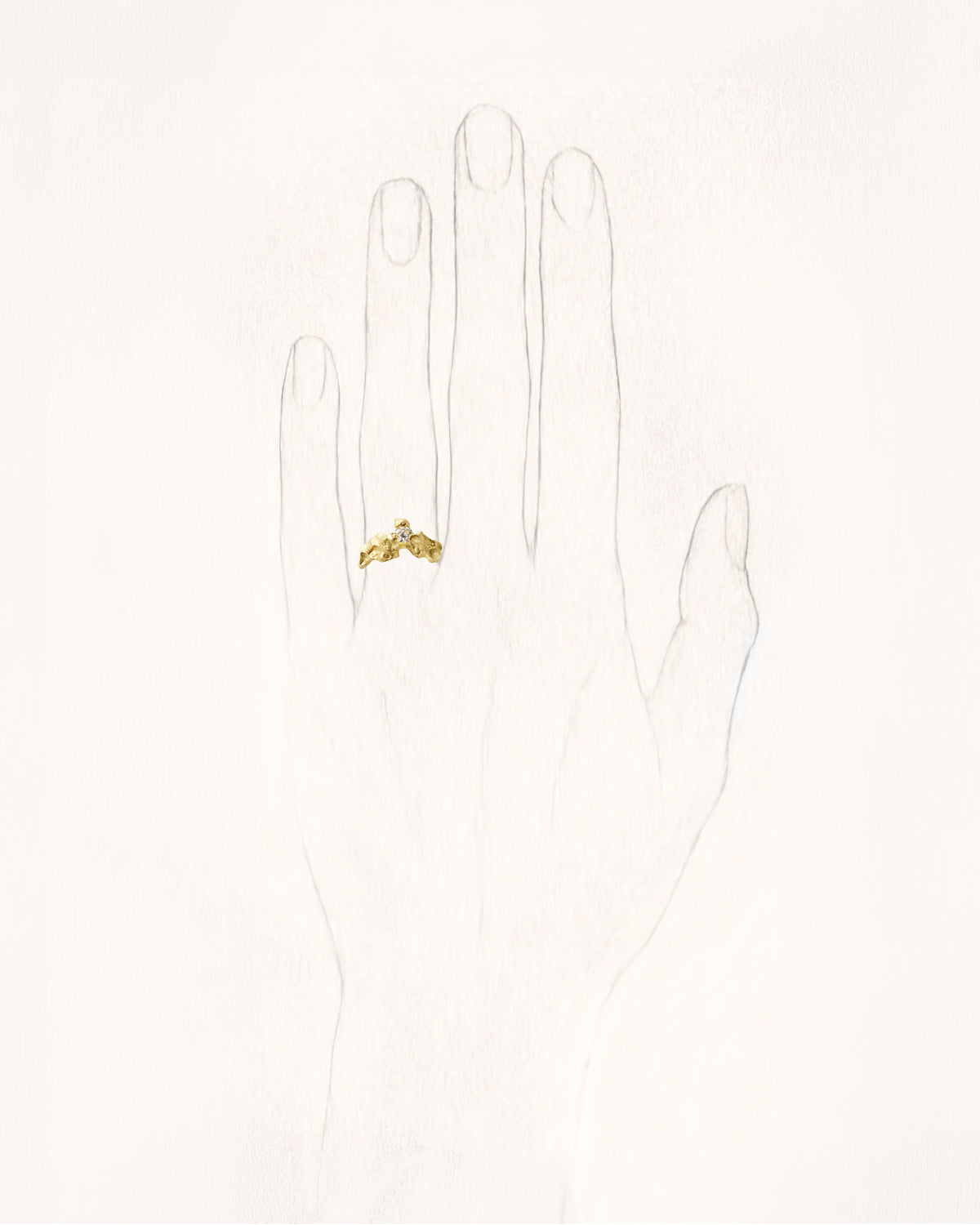 Rock Muse Mountain Small 0.35 ct Diamond Ring - On Hand | Elhanati 
