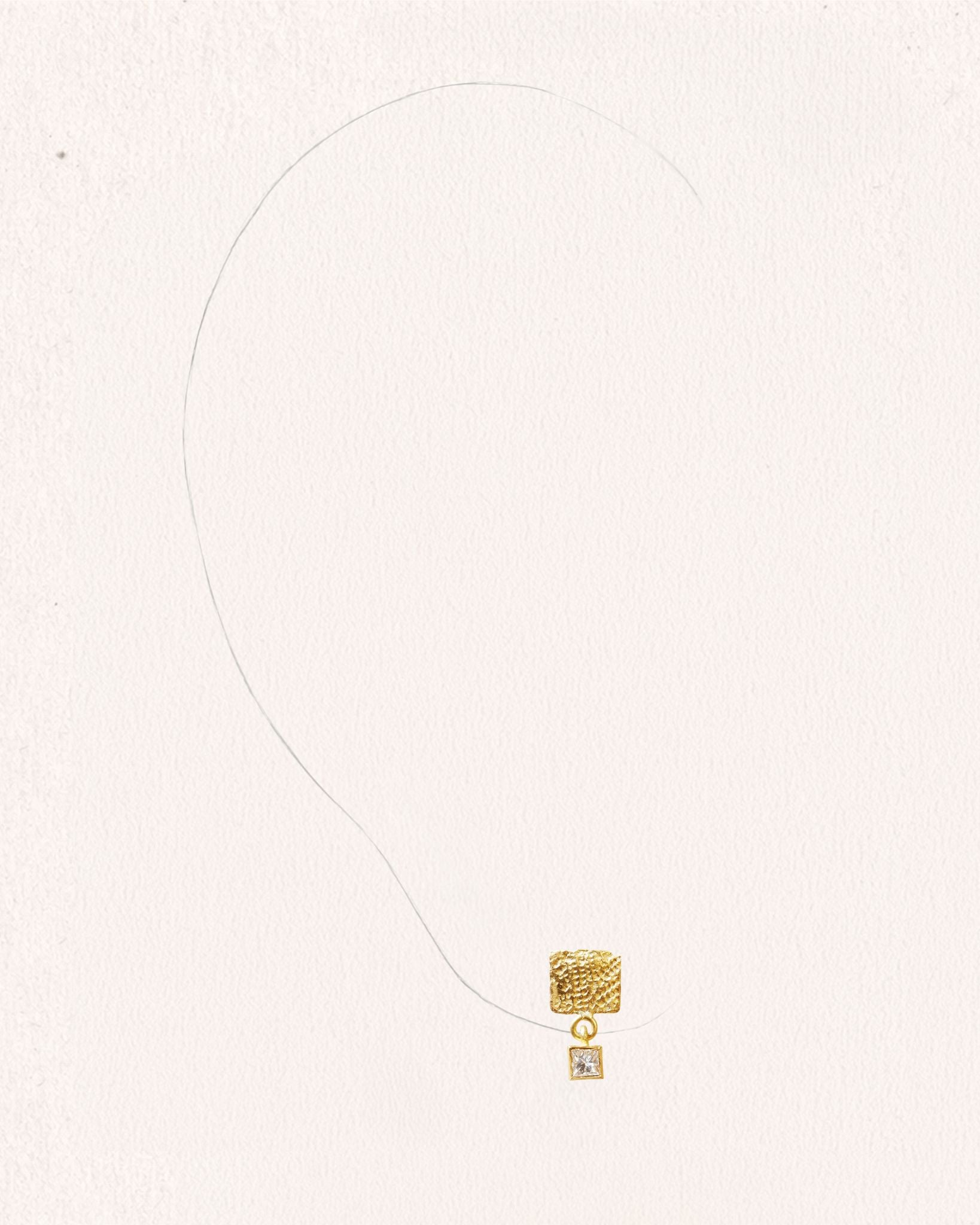 Roxy Mezuzah 0.10 ct Diamond Drop Earring [Single]