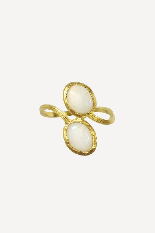 Opal Noir Serafina Nude Opal Gold Ring
