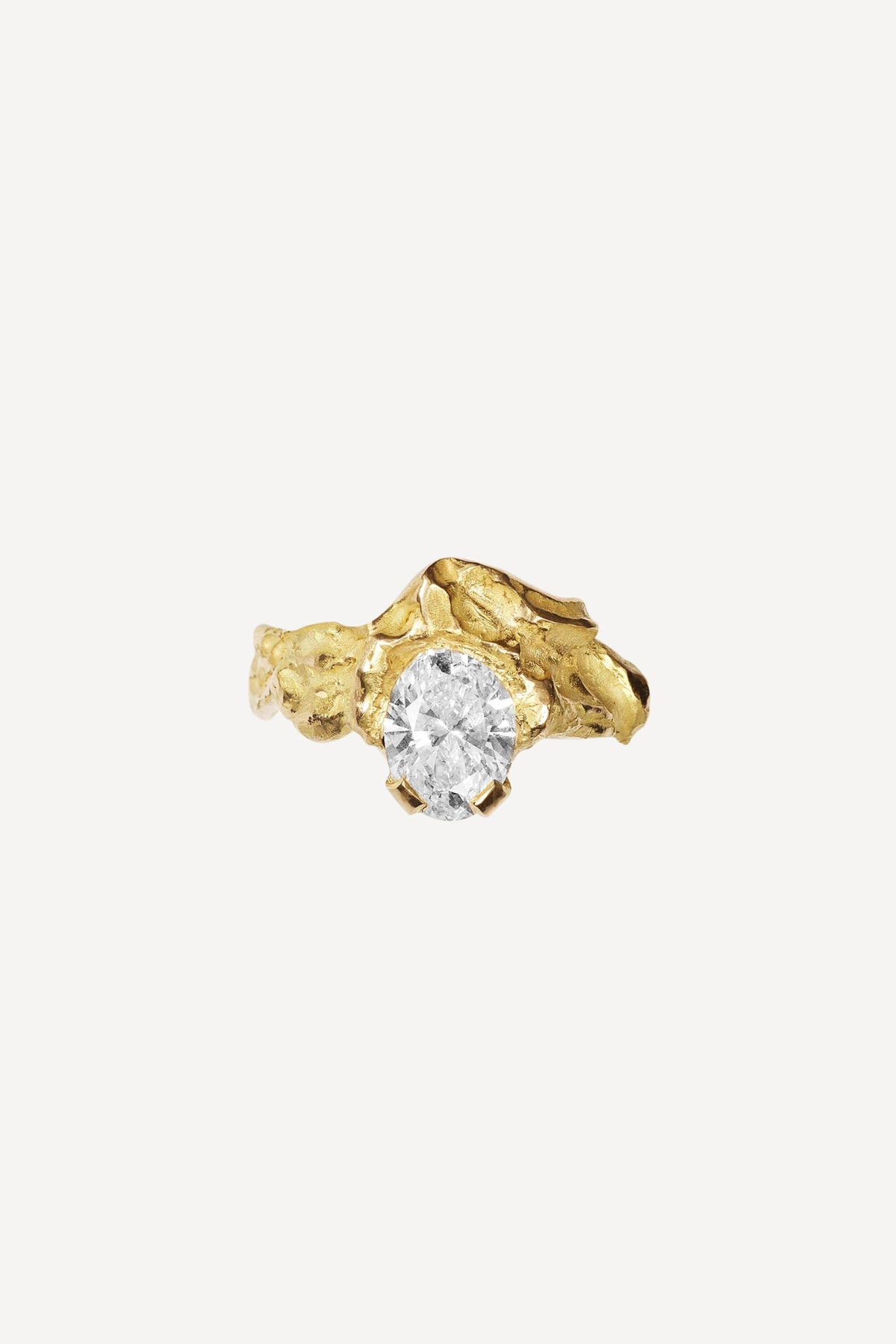Silent Lake 1.5 ct Diamond Gold Ring by Orit Elhanati - Front View | Elhanati 
