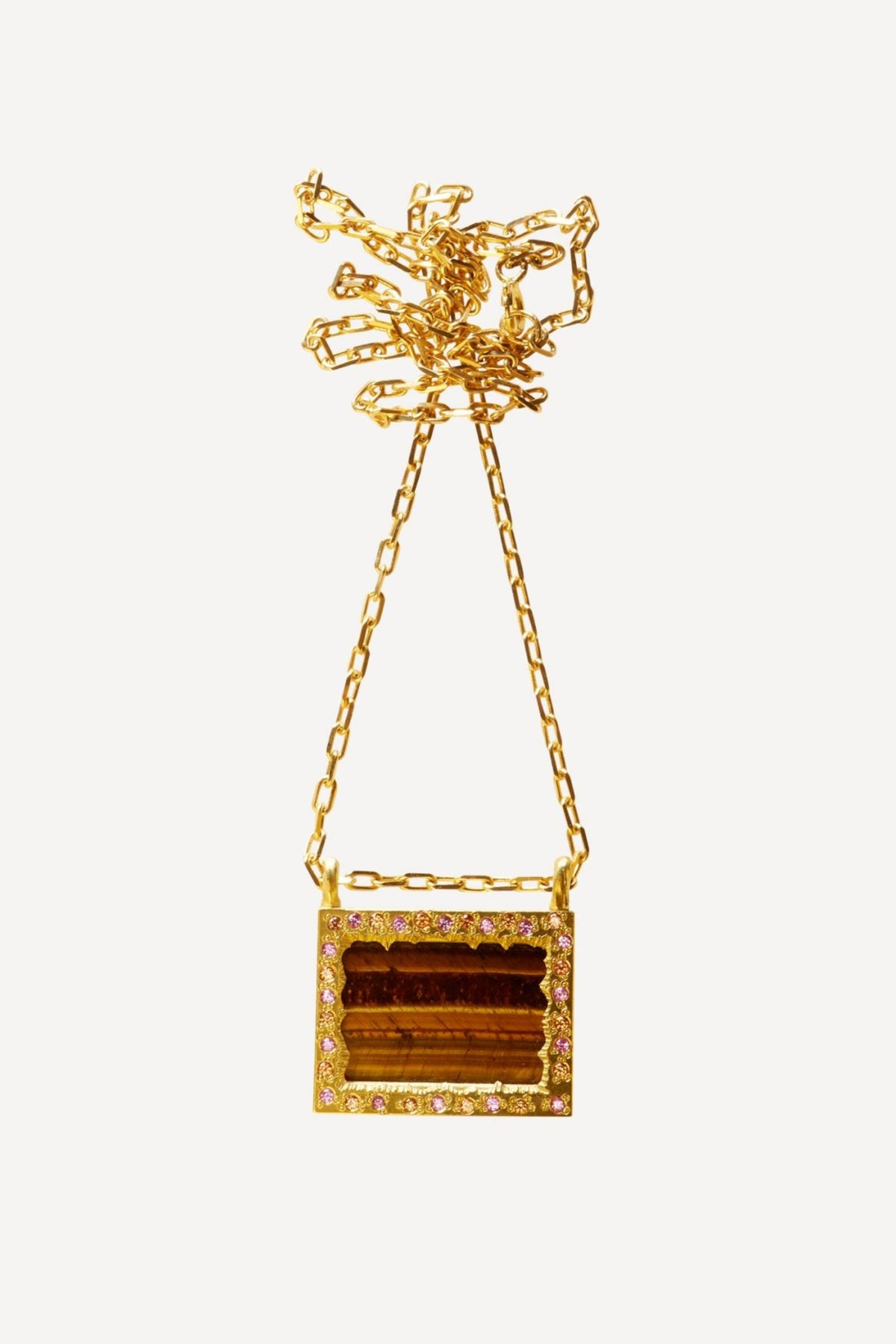 Small Worlds Venice Gold Necklace - Front View | Elhanati 