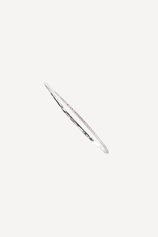 Solitaire No7 0.66 ct Diamond White Gold Bracelet