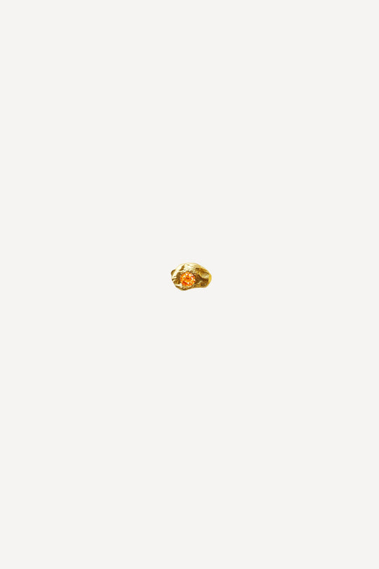 Solitaire Oda 0.02 Sapphire Gold Earring [Single]