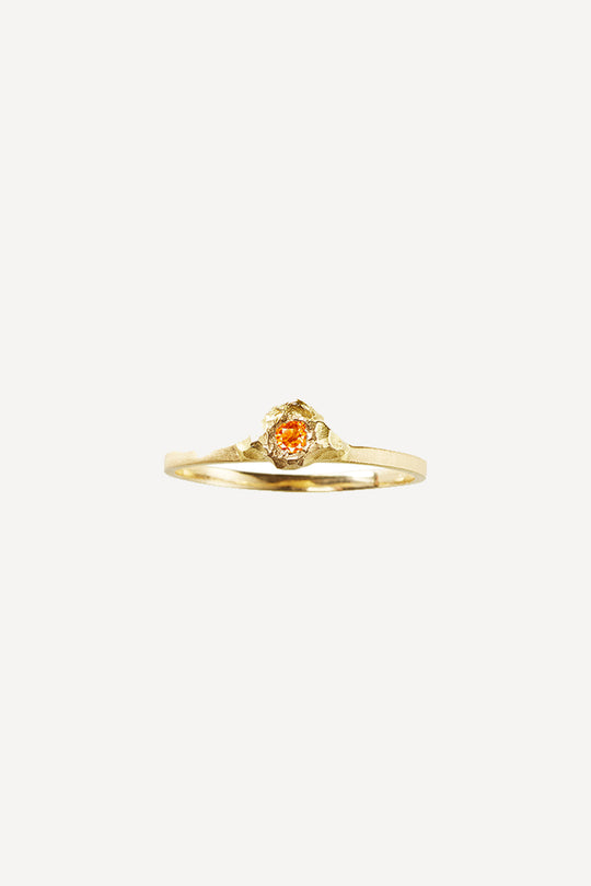 Solitaire Oda 0.05 Sapphire Gold Ring