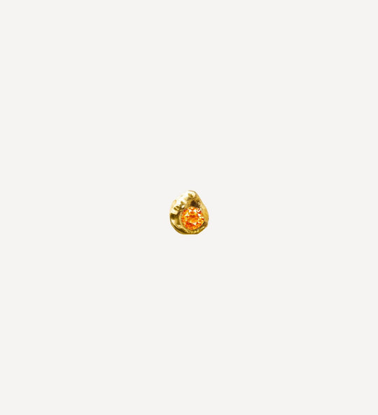 Solitaire Oda 0.10 Sapphire Gold Earring [Single]