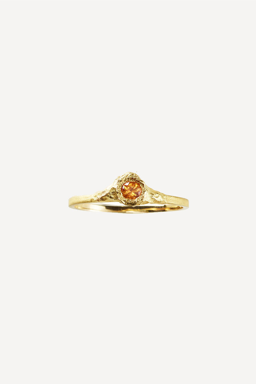 Solitaire Oda 0.10 Sapphire Gold Ring