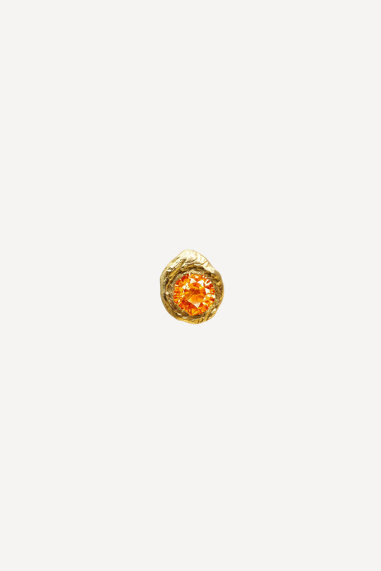 Solitaire Oda 0.35 Sapphire Gold Earring [Single]