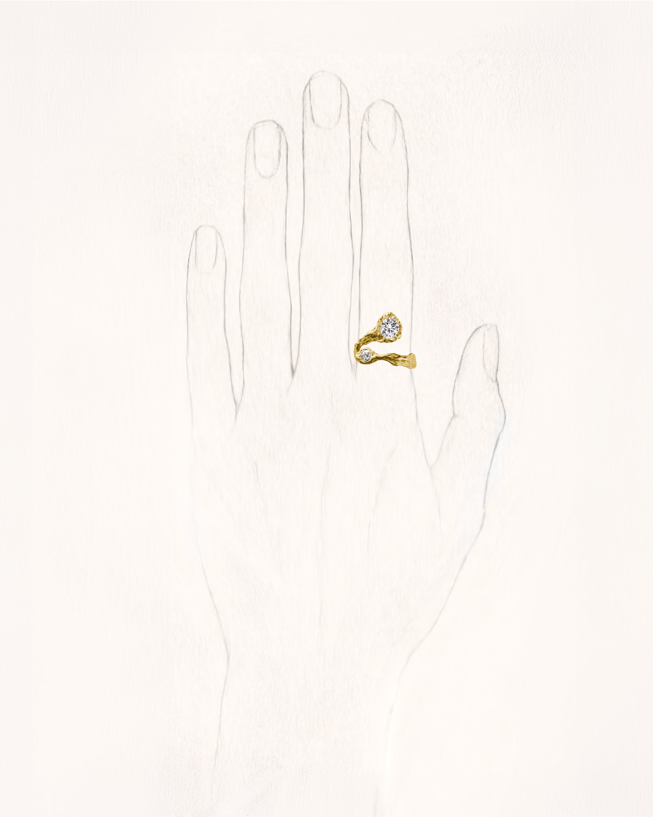 Solitaire Star Diamond Ring