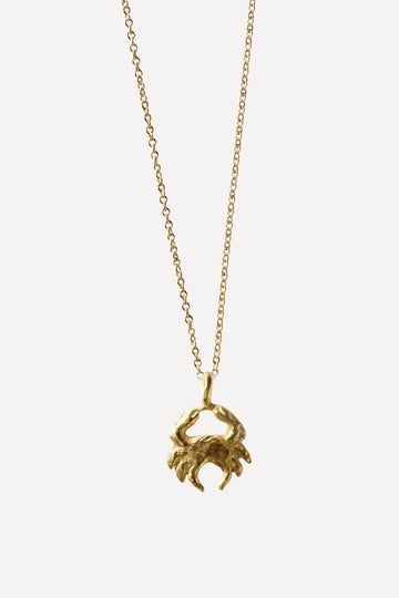 Star Sign Poetry Cancer Mini Gold Necklace