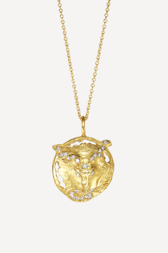 Star Sign Poetry Capricorn Lux Diamond Gold Necklace