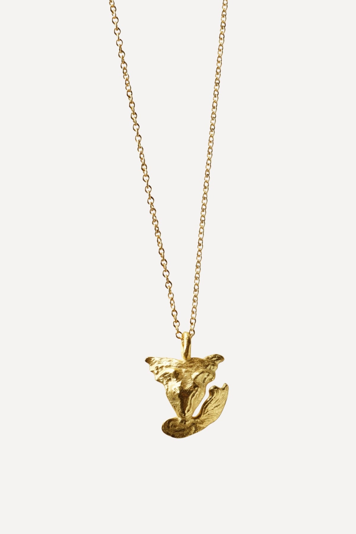 Star Sign Poetry Capricorn Mini Gold Necklace - Front View | Elhanati 