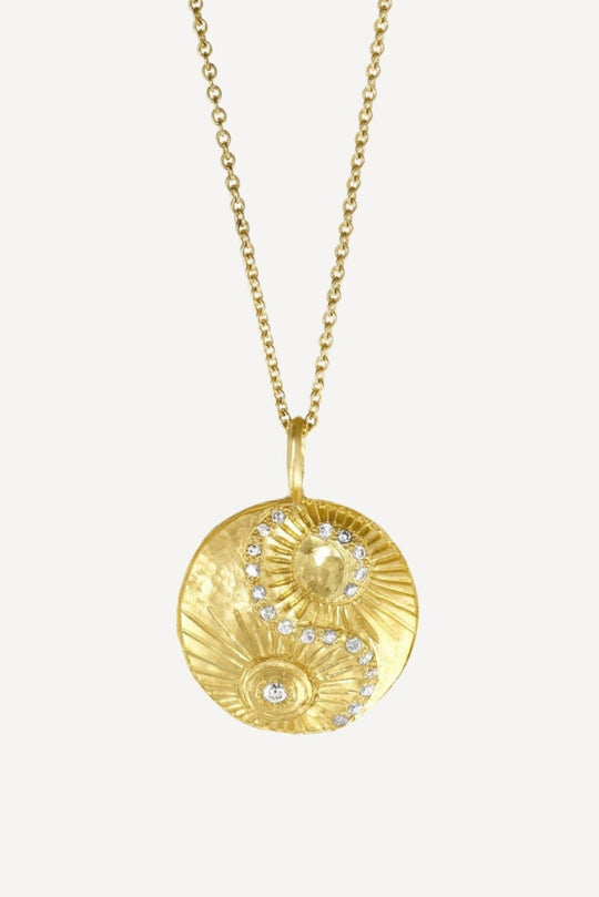 Star Sign Poetry Gemini Lux Diamond Gold Necklace
