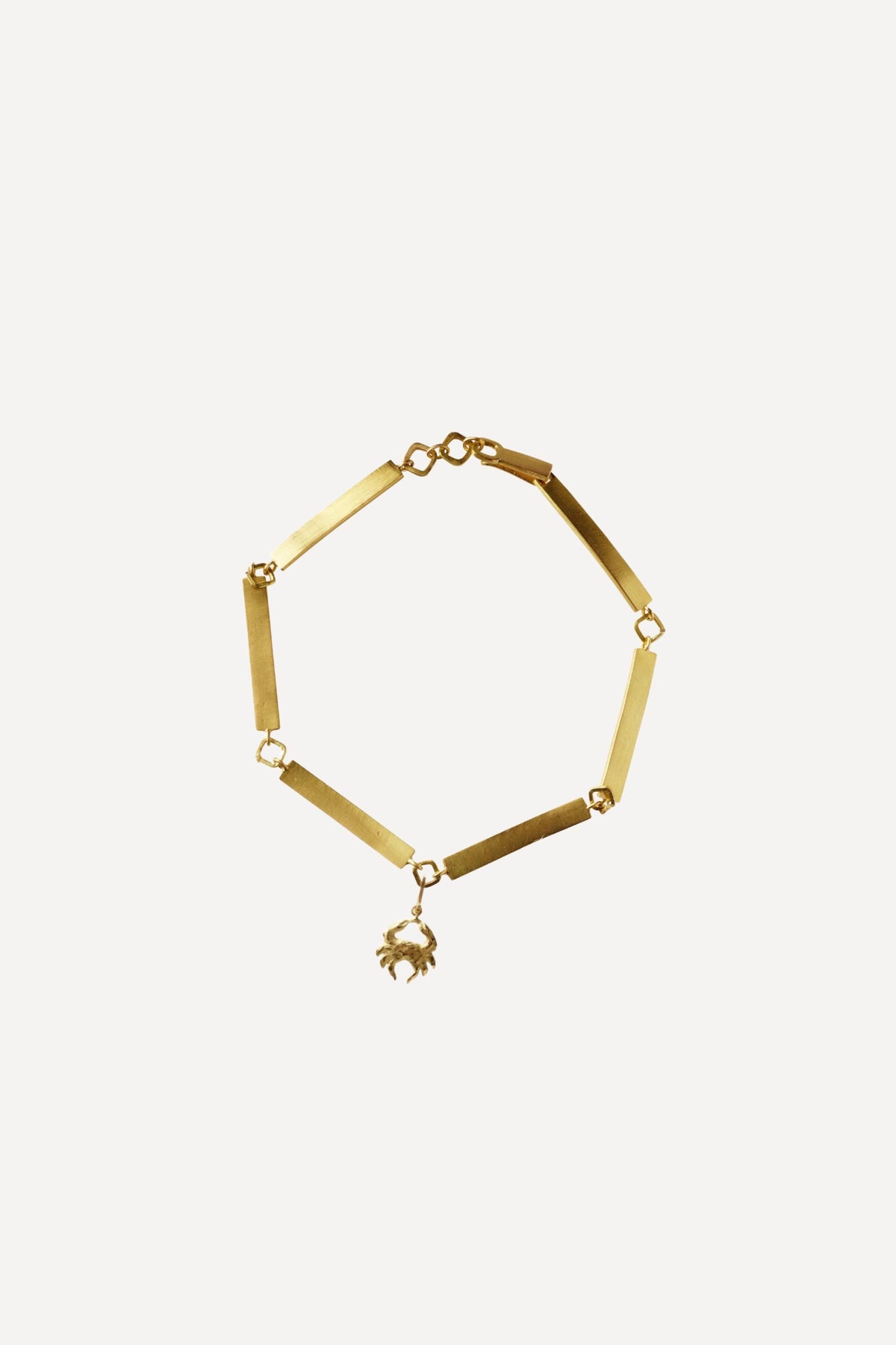 Star Sign Poetry One Charm Gold Bracelet - Front View | Elhanati 