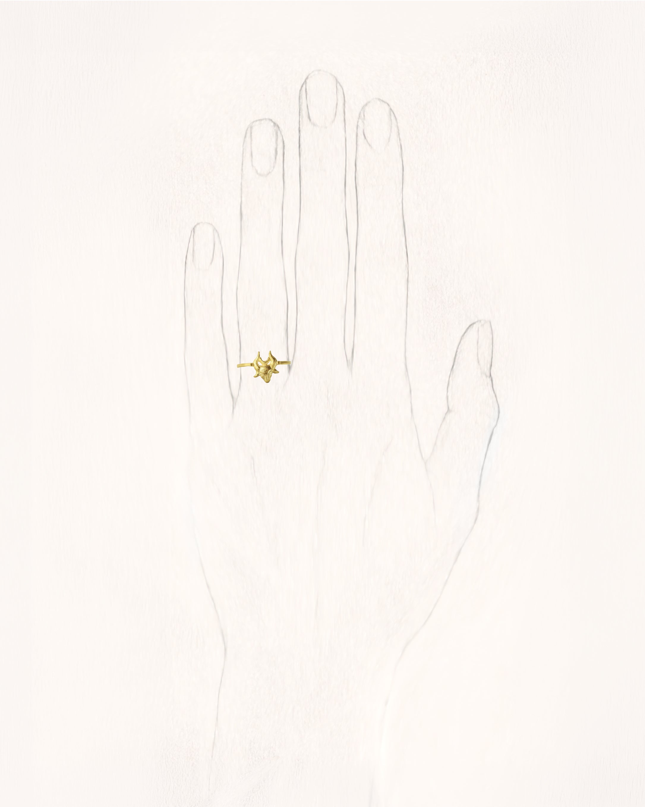 Star Sign Poetry Taurus Petite Gold Ring