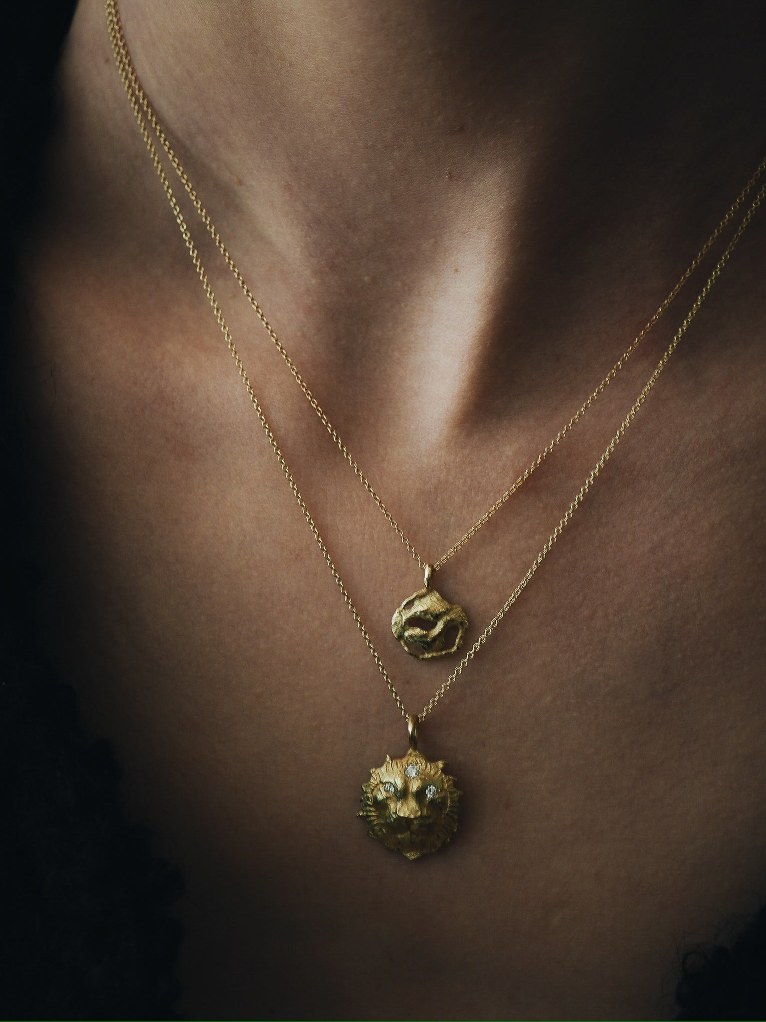 Star Sign Poetry Pisces Mini Gold Necklace