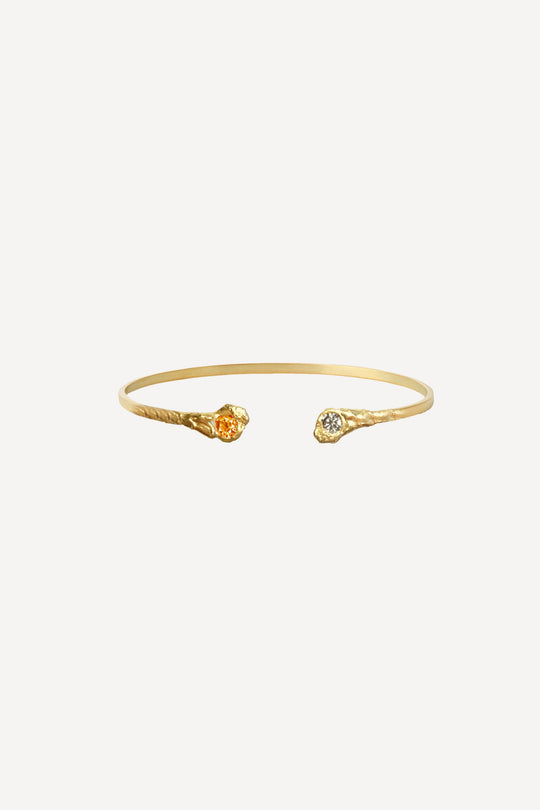 Solitaire Gilda 0.40 Sapphire Gold Bracelet