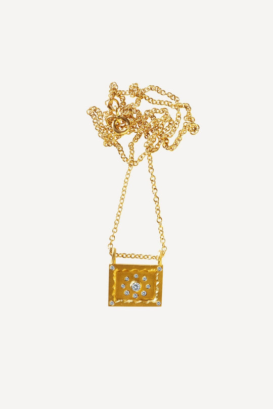 Small Worlds Havana Diamond Gold Necklace