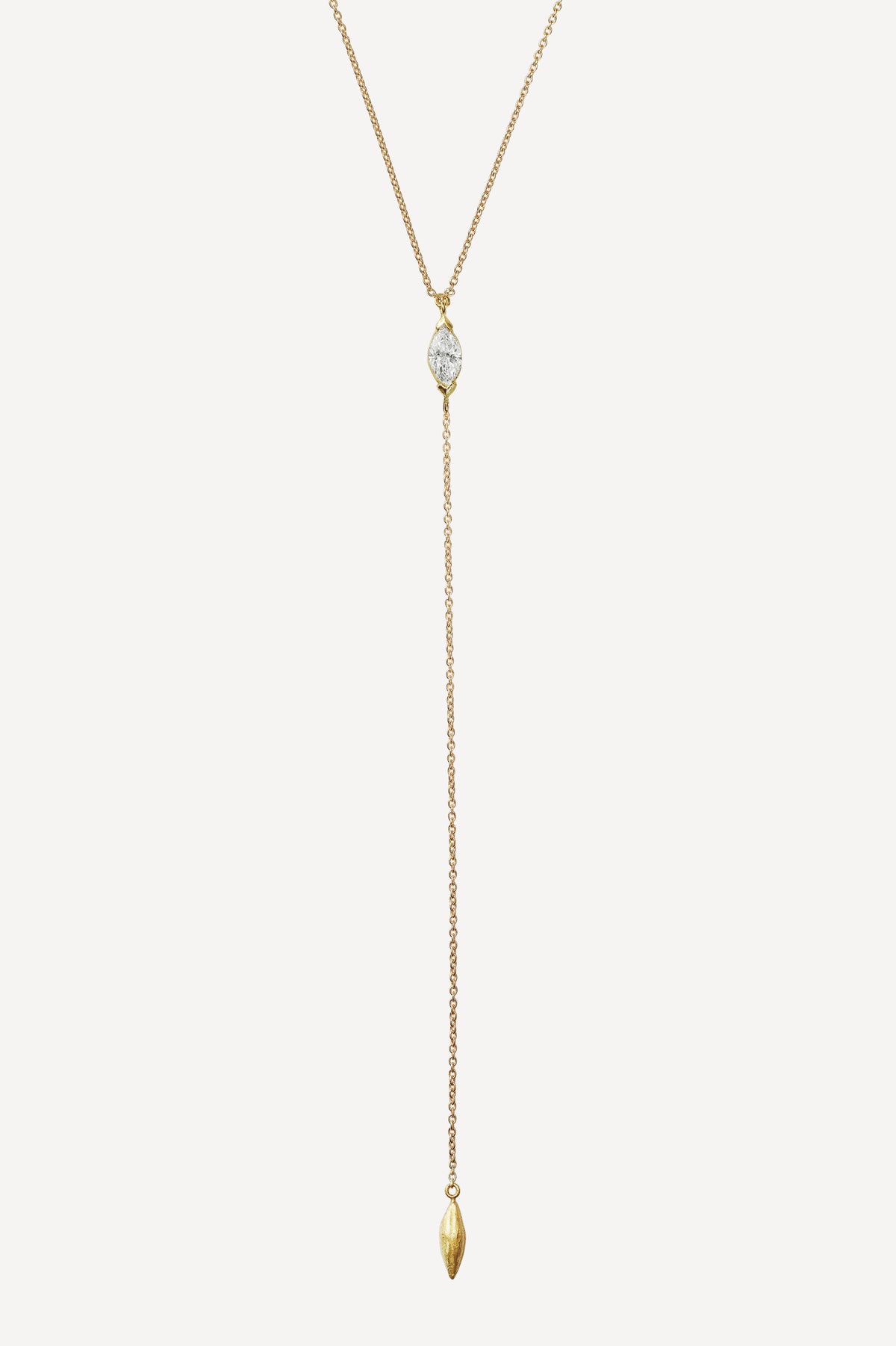 Élise Marquise 0.35 ct Drop Diamond Gold Necklace by Orit Elhanati - Front View | Elhanati 