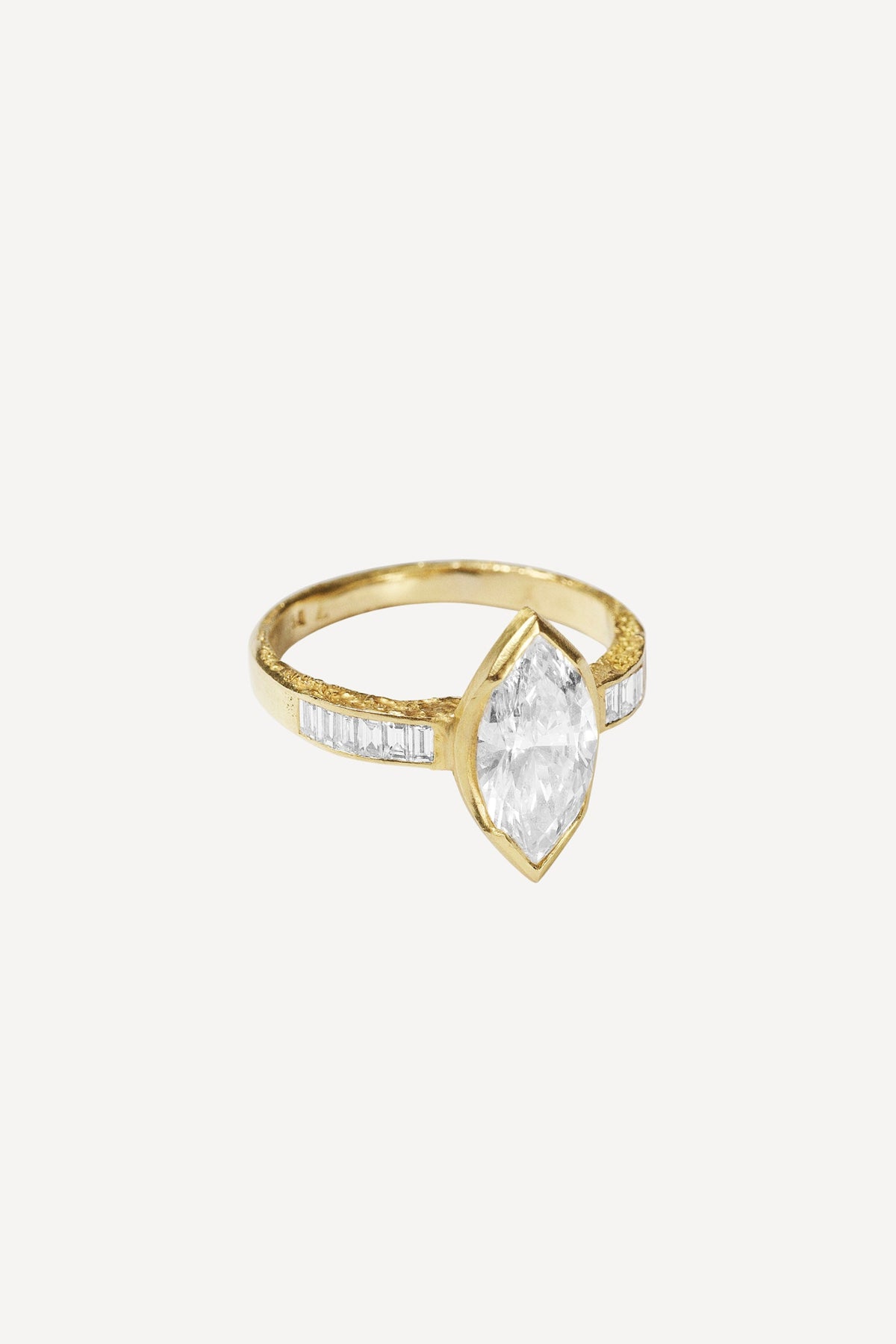 Élise Marquise Prima 2.28 ct Diamond Gold Ring by Orit Elhanati - Angle View | Elhanati 