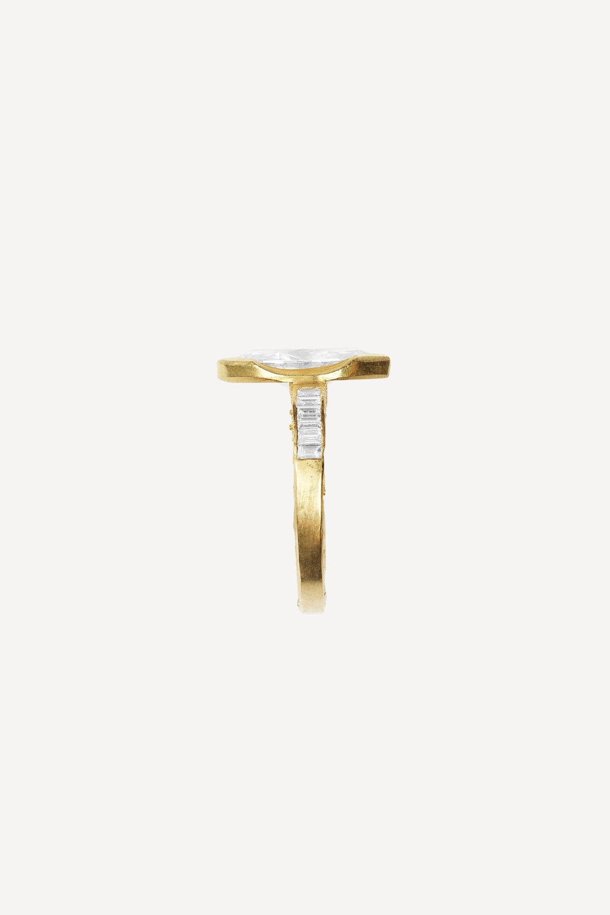 Élise Marquise Prima 2.28 ct Diamond Gold Ring by Orit Elhanati - Side View | Elhanati 