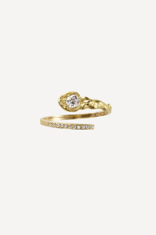 Solitaire Iman Lux 0.25 ct Diamond Gold Ring
