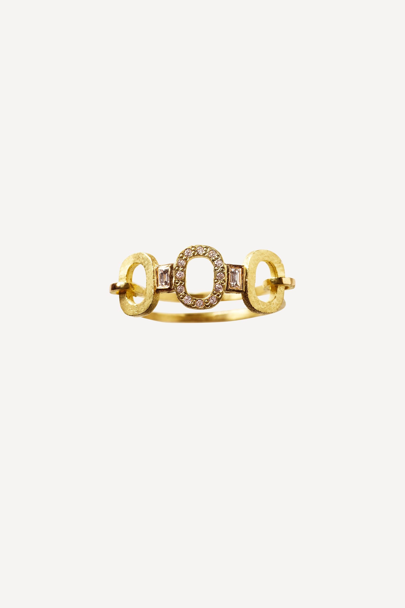 Roxy Venus Nude Diamond Gold Ring